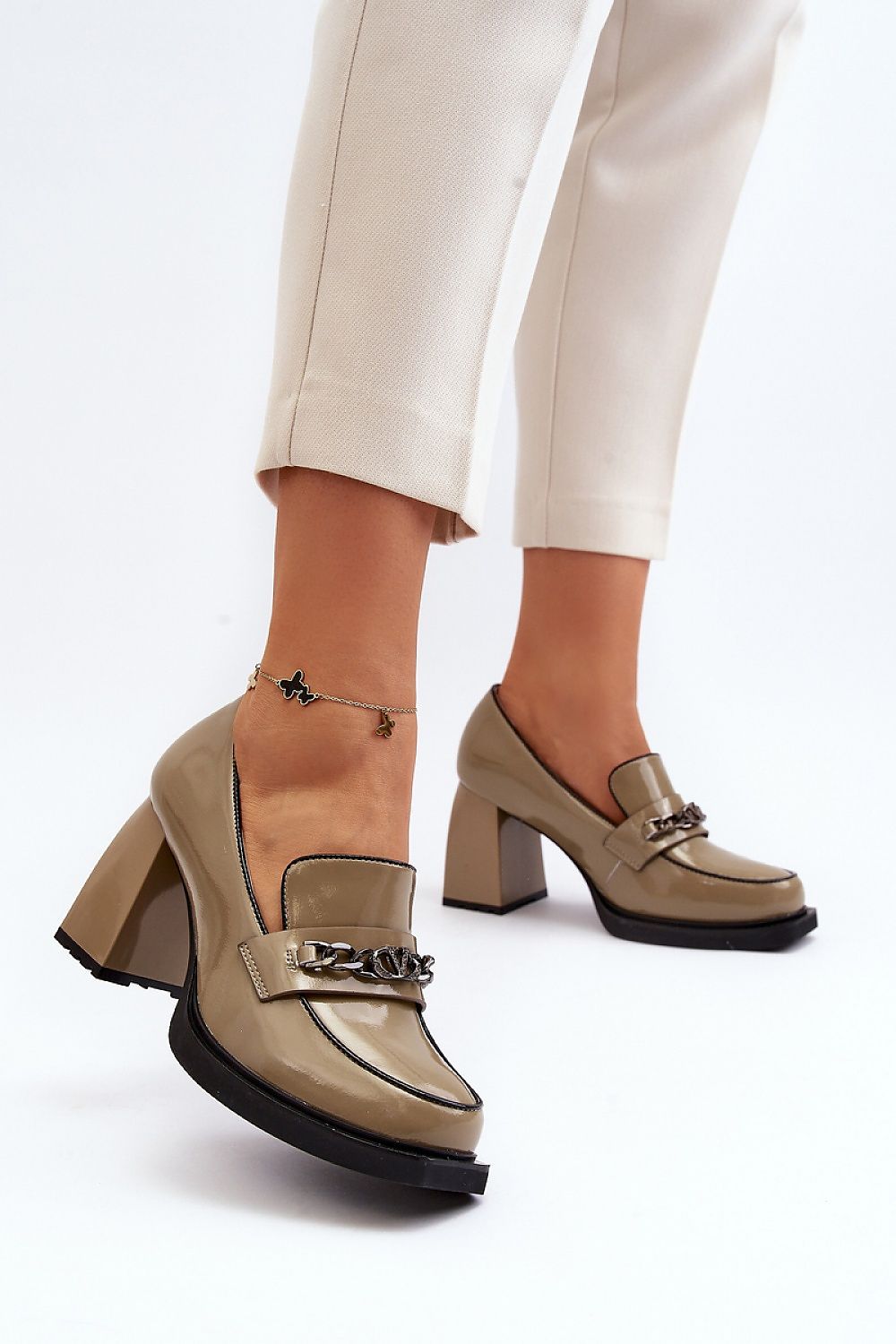 Pumps met dikke hak model 193347 Step in style