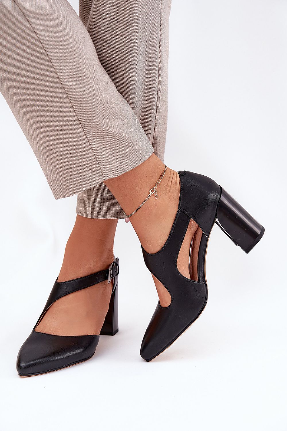 Pumps met dikke hak model 211614 Step in style