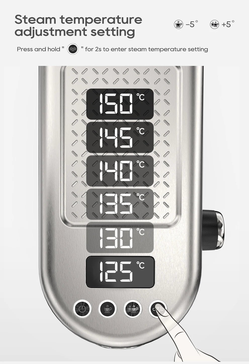 Merdove Barista HiBREW H10B Super Slim Espresso Machine – 20 Bar, 51mm Portafilter, Fully Adjustable (Cold/Hot)