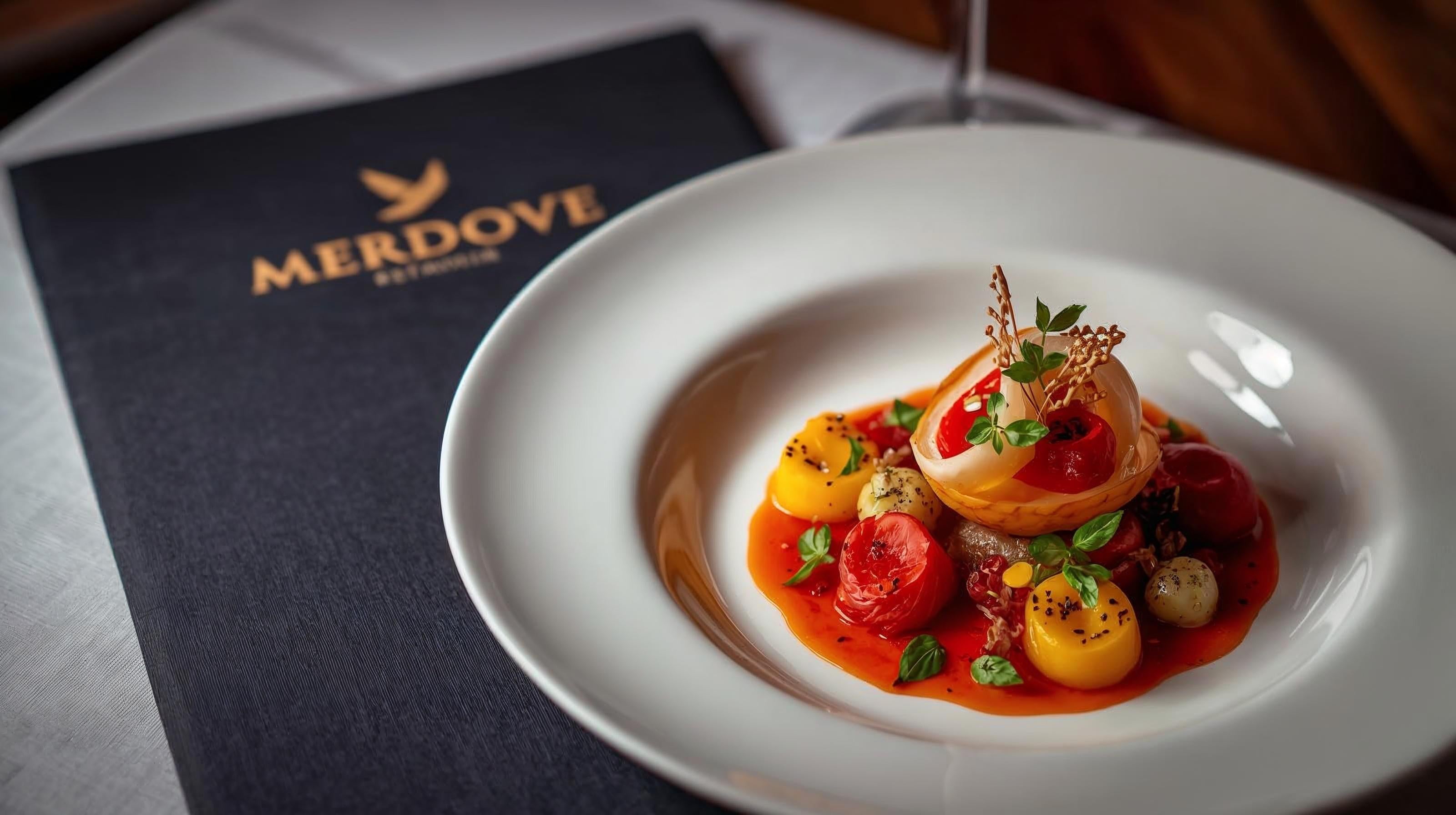 A refined kitchen environment reflecting the culinary philosophy behind Merdove