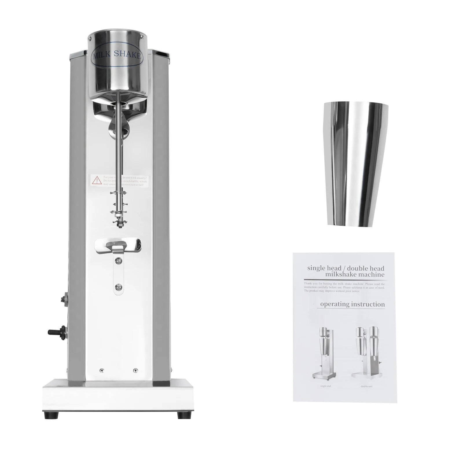 Merdove Barista Stainless Steel Milkshake Maker – 180W Commercial Milk Shake Machine (650ml, 18,000 RPM)