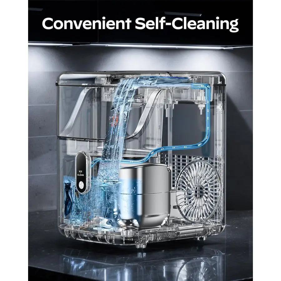 Merdove Nugget Ice Maker – Chewable Pellet Ice Machine (35 lbs/day) for Home, Kitchen & Office