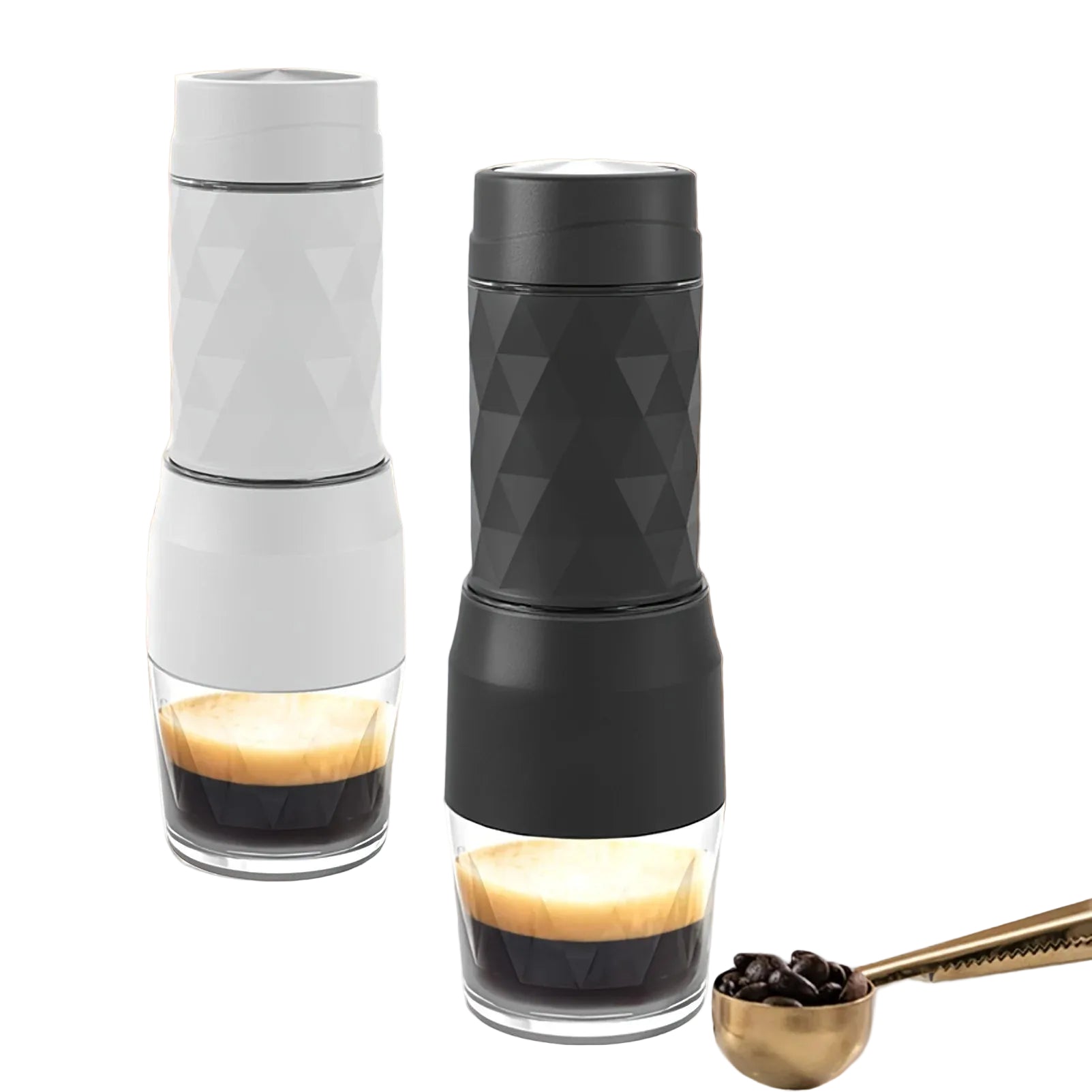 Merdove Barista 3-in-1 Portable Espresso Maker – Manual Hand-Press Brewer for Capsules & Ground Coffee (Hot/Cold)