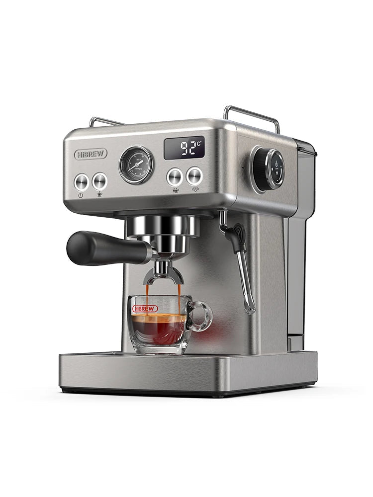 Merdove Barista HiBREW H10A Espresso Machine – 20 Bar, 58mm Portafilter, Temperature Adjustable (Stainless Steel)