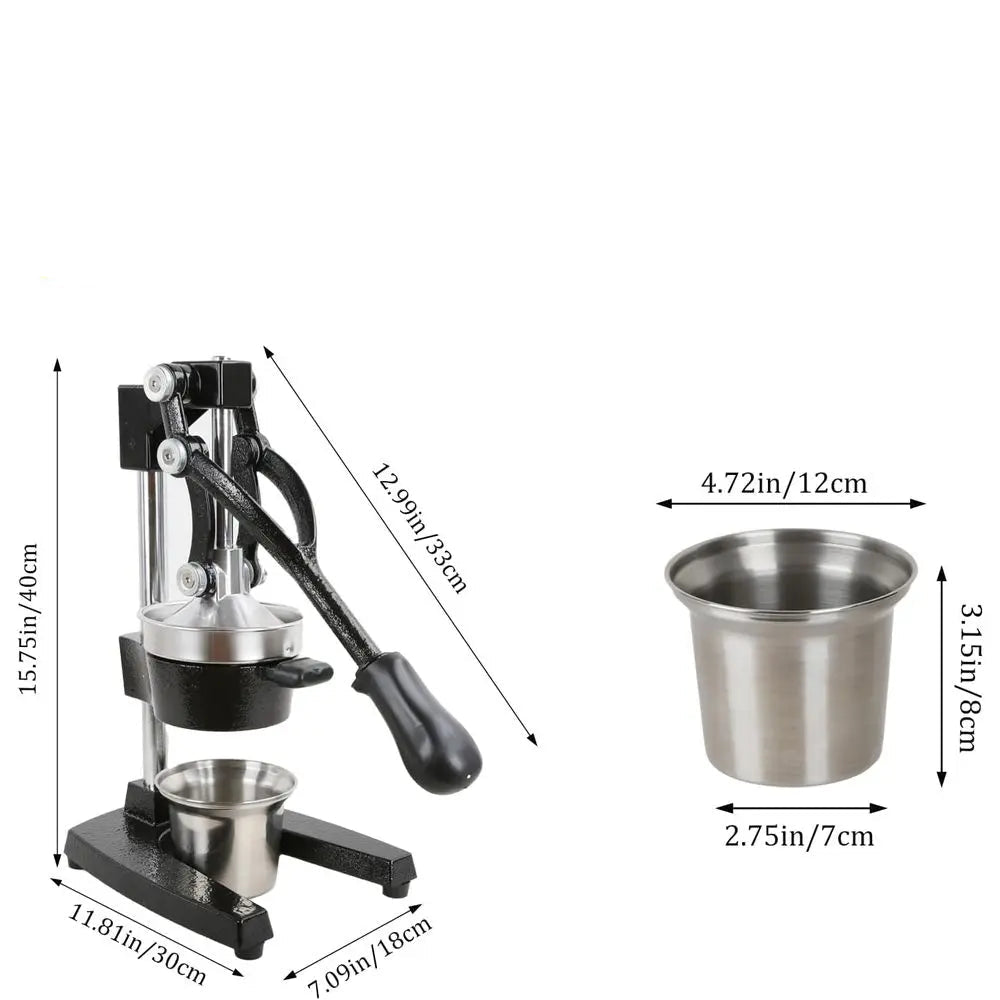 Merdove Essentielle Heavy-Duty Manual Citrus Juicer – Cast Iron Press for Fresh Orange & Lemon Juice (Easy Clean)