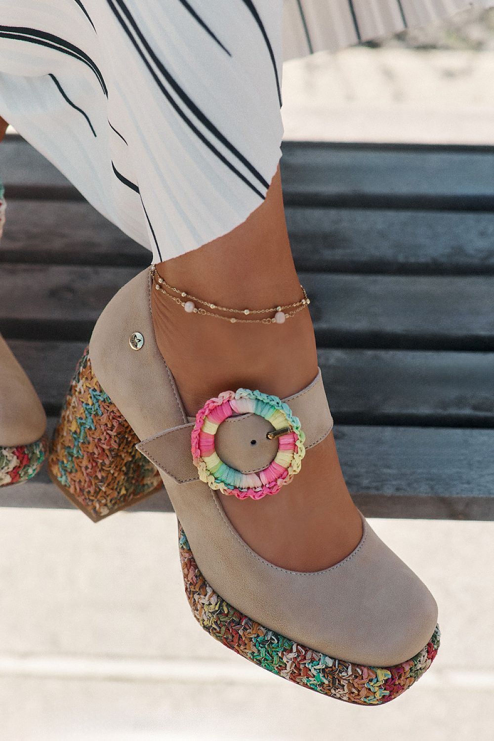  Pumps met dikke hak model 212999 Step in style 