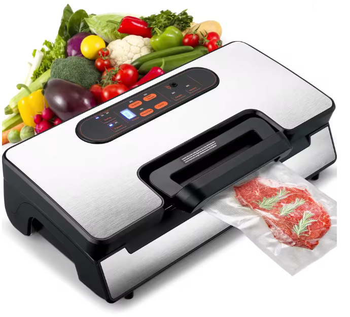 Merdove Essentielle Vacuum Sealer Machine – 90kPa Food Packaging System (130W) with 10 Free Vacuum Bags